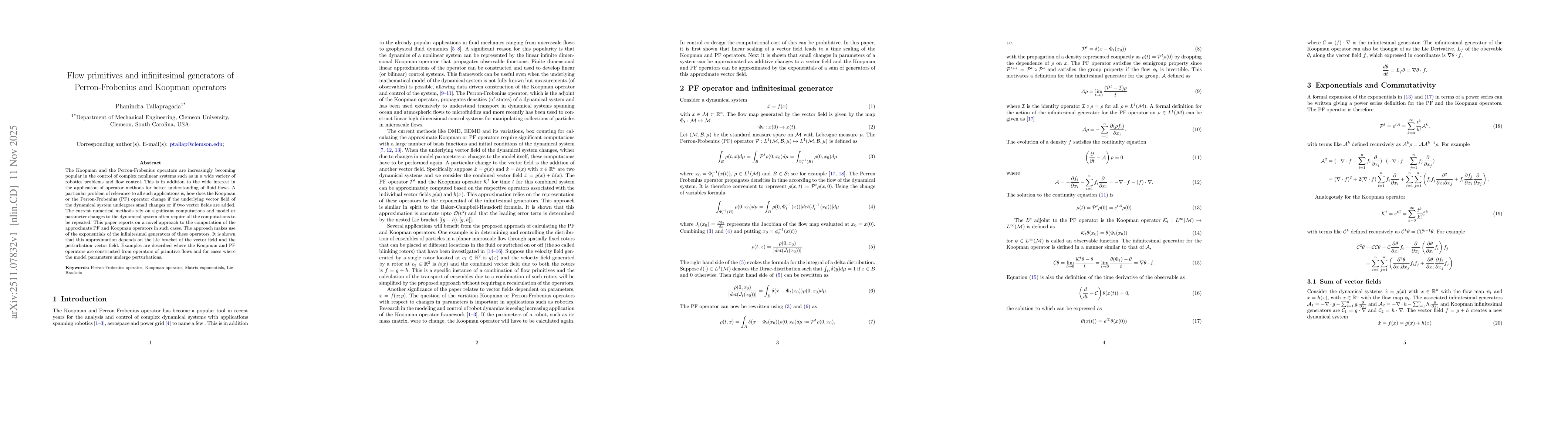 Thumbnail for Flow primitives and infinitesimal generators of Perron-Frobenius and Koopman operators