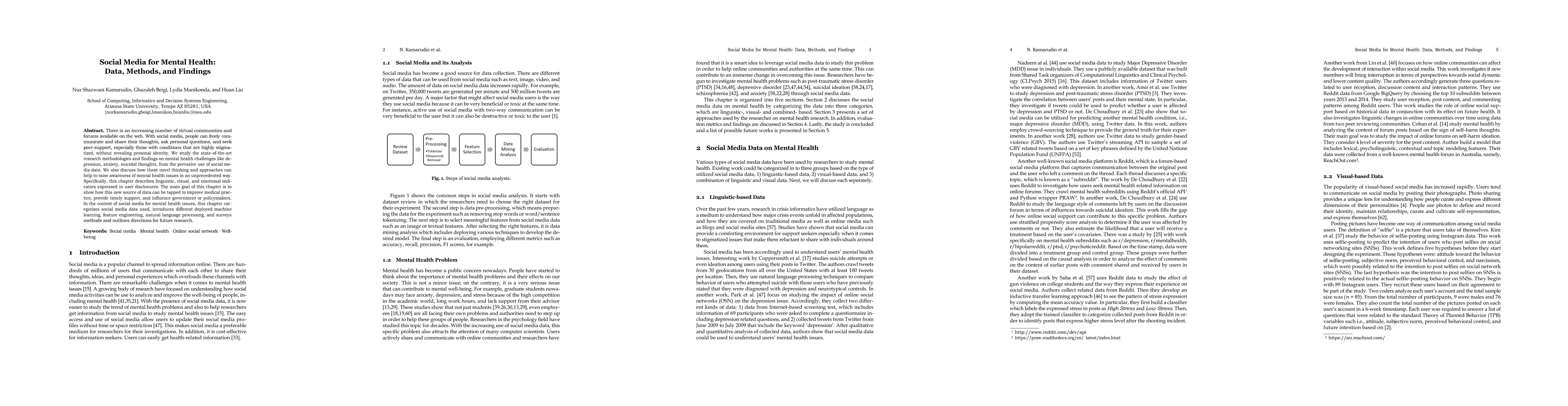 Thumbnail for Social Media for Mental Health: Data, Methods, and Findings
