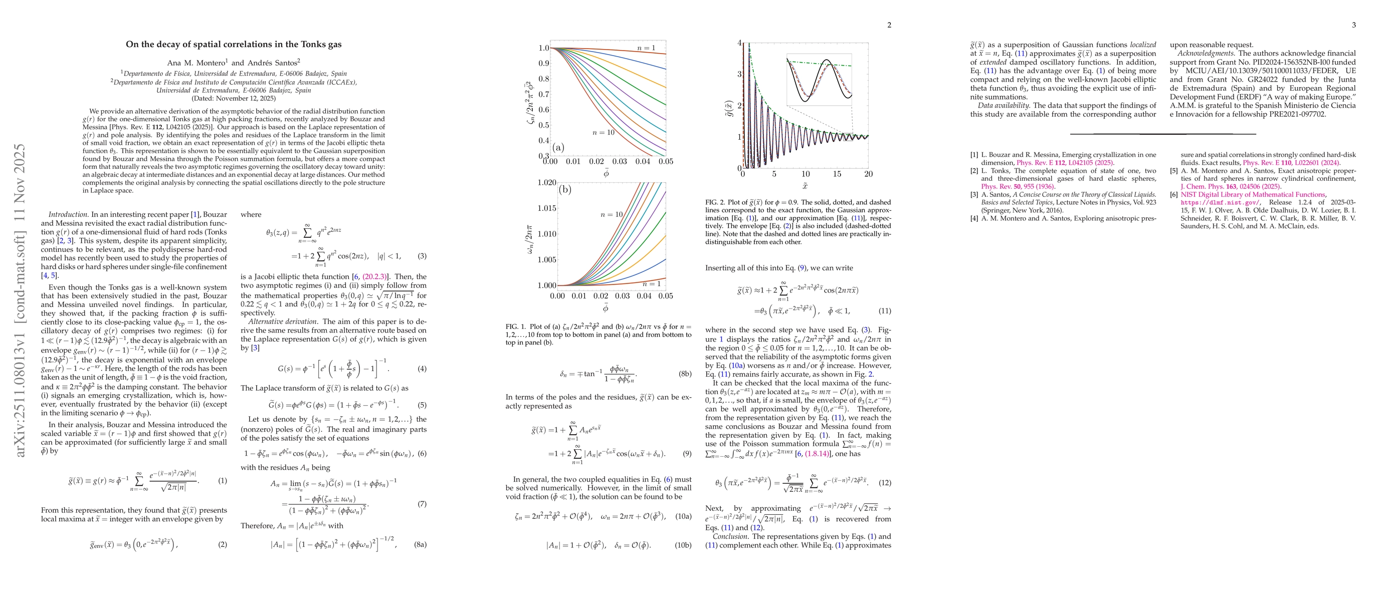 Thumbnail for On the decay of spatial correlations in the Tonks gas