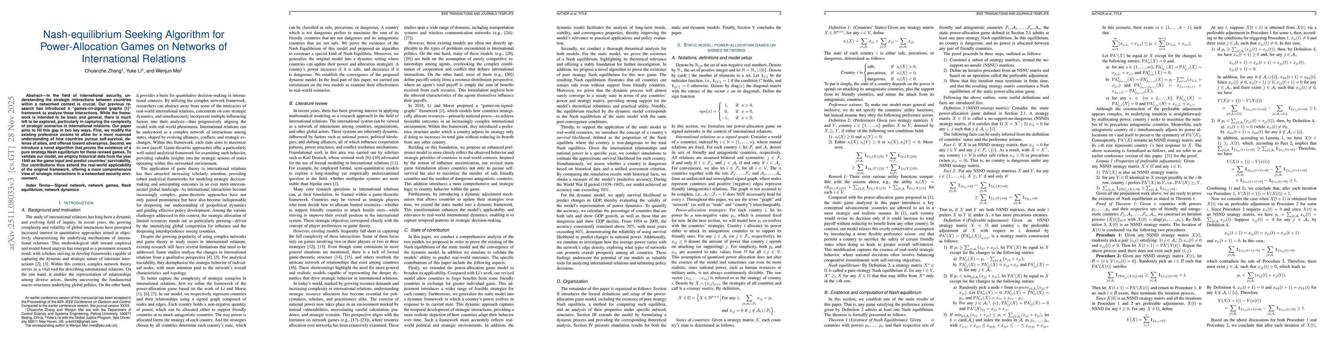 Thumbnail for Nash-equilibrium Seeking Algorithm for Power-Allocation Games on Networks of International Relations