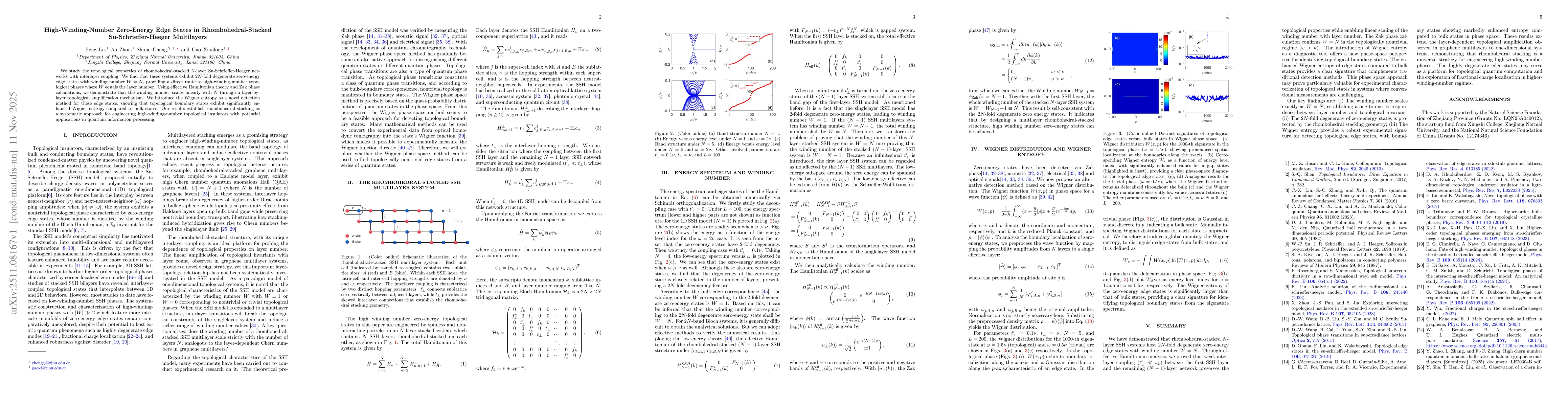 Thumbnail for High-Winding-Number Zero-Energy Edge States in Rhombohedral-Stacked Su-Schrieffer-Heeger Multilayers