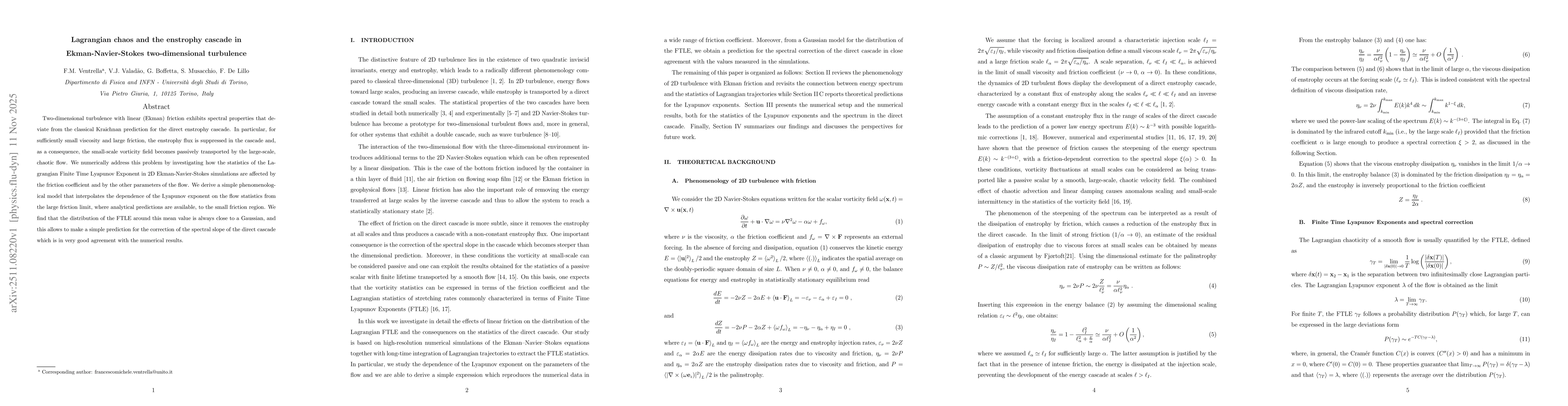 Thumbnail for Lagrangian chaos and the enstrophy cascade in Ekman-Navier-Stokes two-dimensional turbulence