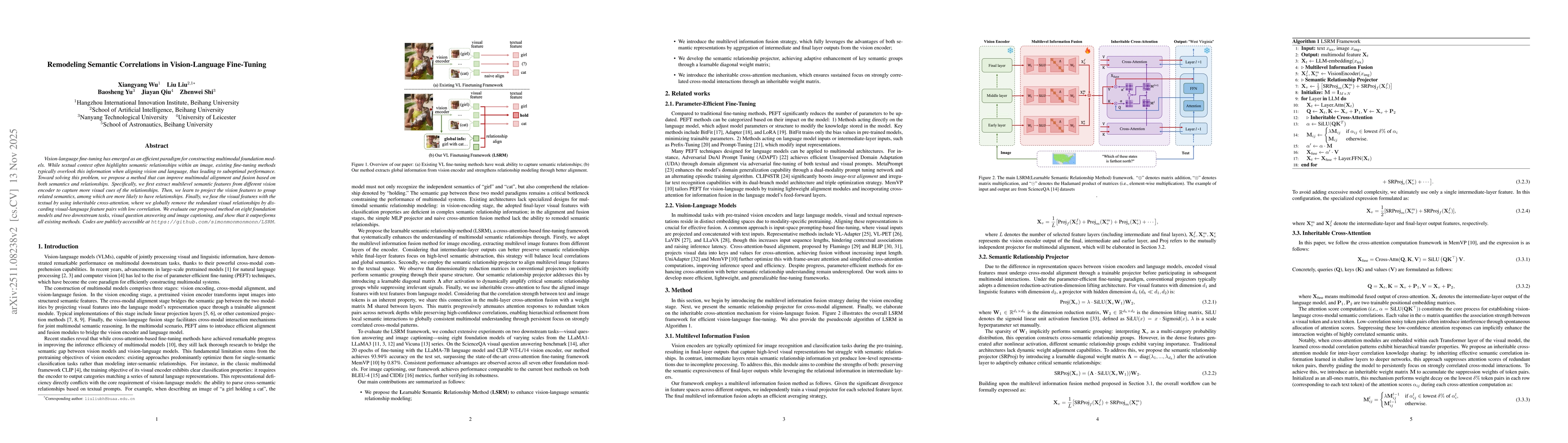 Thumbnail for Remodeling Semantic Relationships in Vision-Language Fine-Tuning