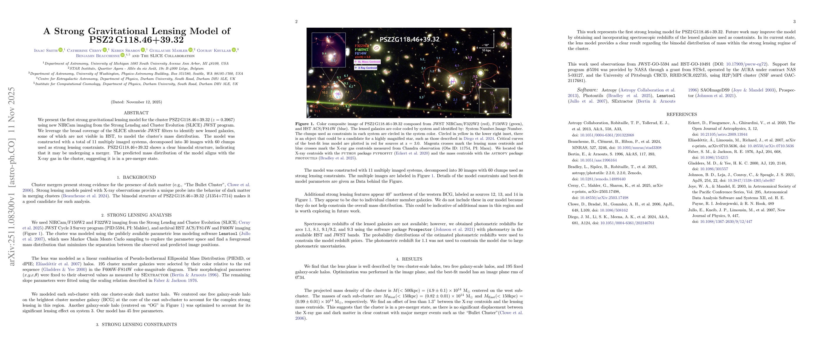 Thumbnail for A Strong Gravitational Lensing Model of PSZ2 G118.46+39.32