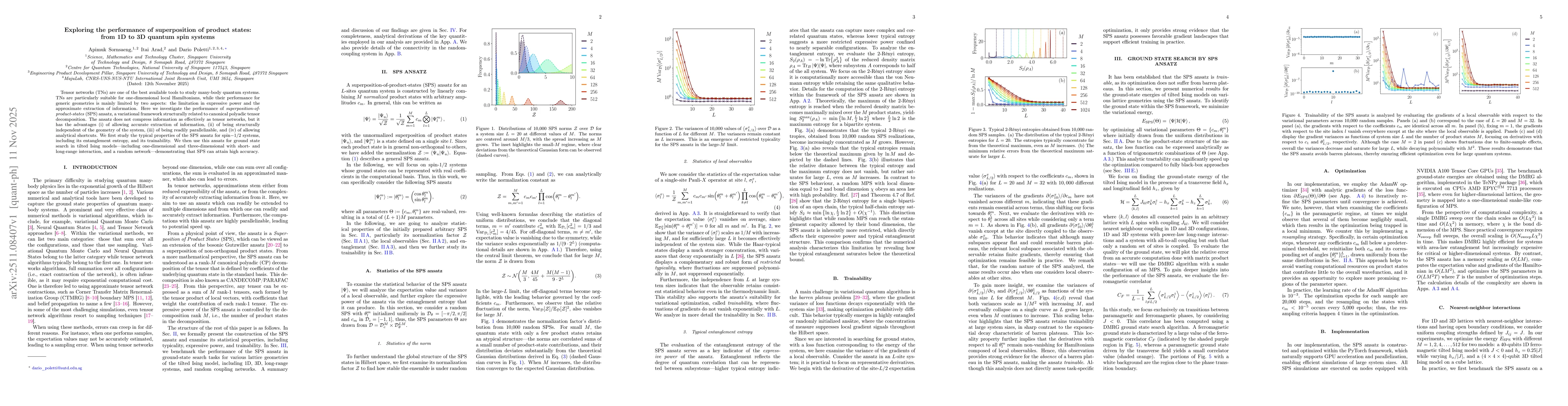 Thumbnail for Exploring the performance of superposition of product states: from 1D to 3D quantum spin systems