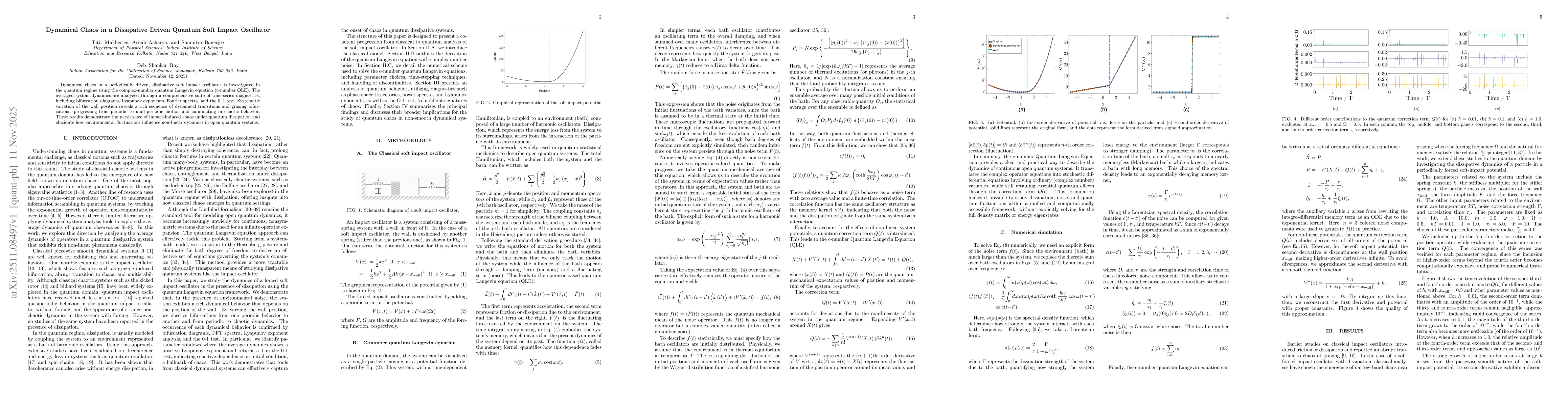 Thumbnail for Dynamical Chaos in a Dissipative Driven Quantum Soft Impact Oscillator