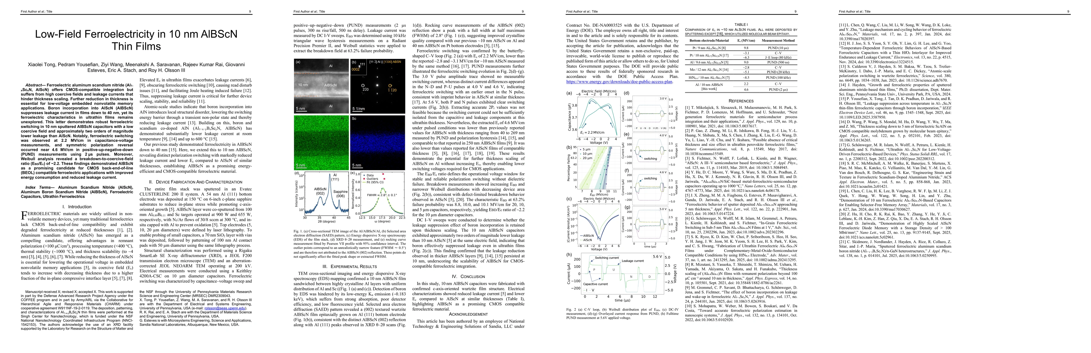 Thumbnail for Low-Field Ferroelectricity in 10 nm AlBScN Thin Films