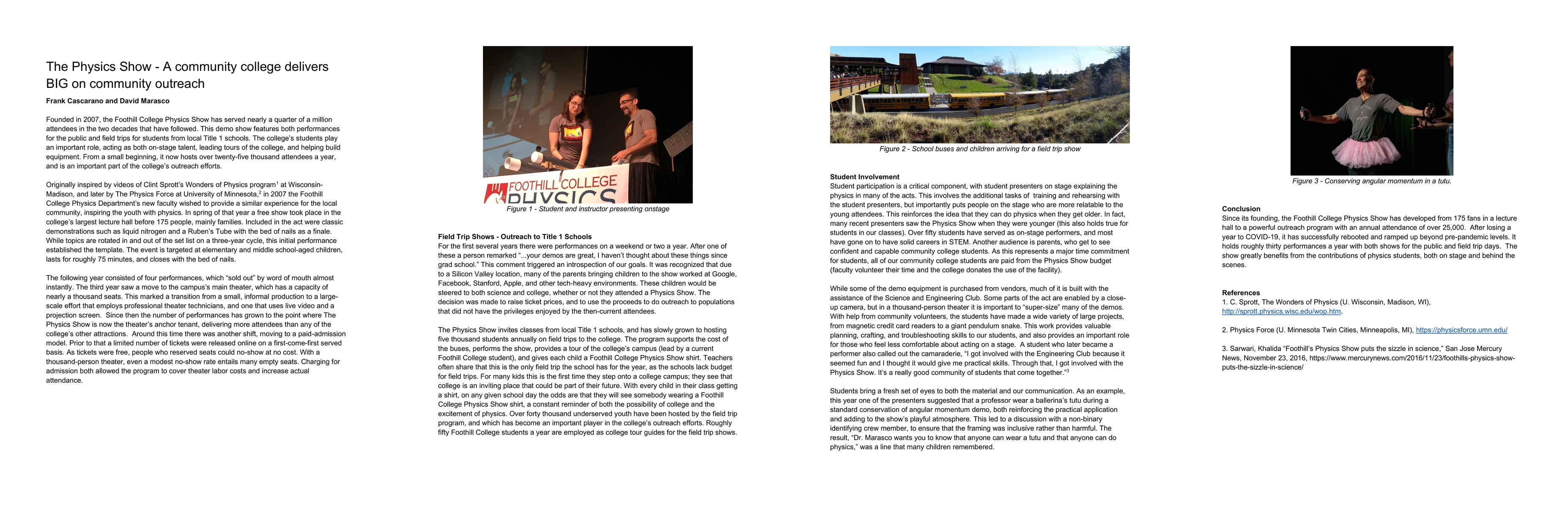 Thumbnail for The Physics Show -- A community college delivers BIG on community outreach