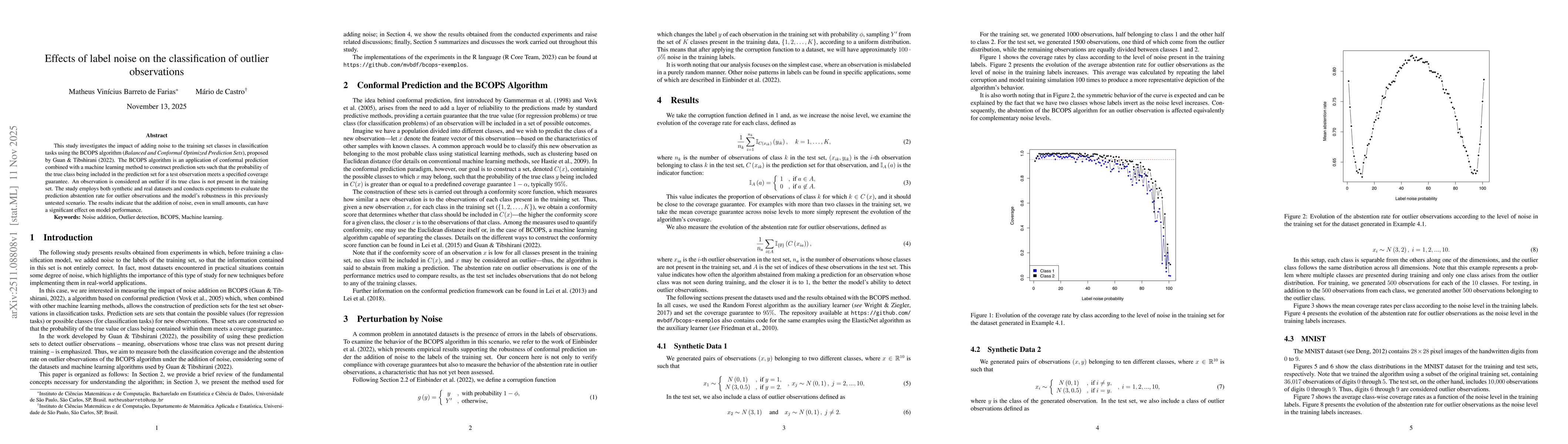 Thumbnail for Effects of label noise on the classification of outlier observations