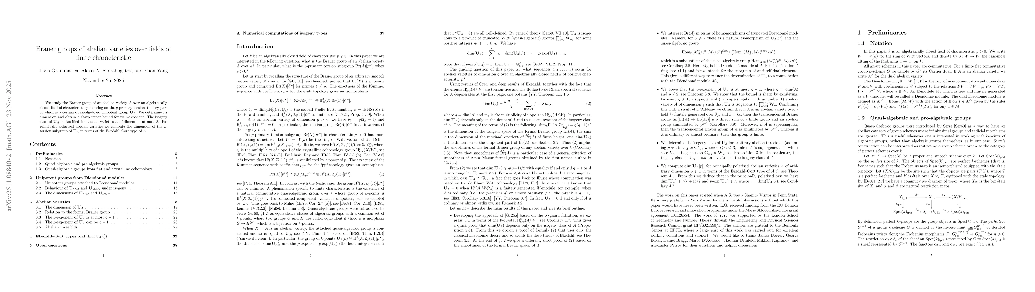 Thumbnail for Brauer groups of abelian varieties over fields of finite characteristic