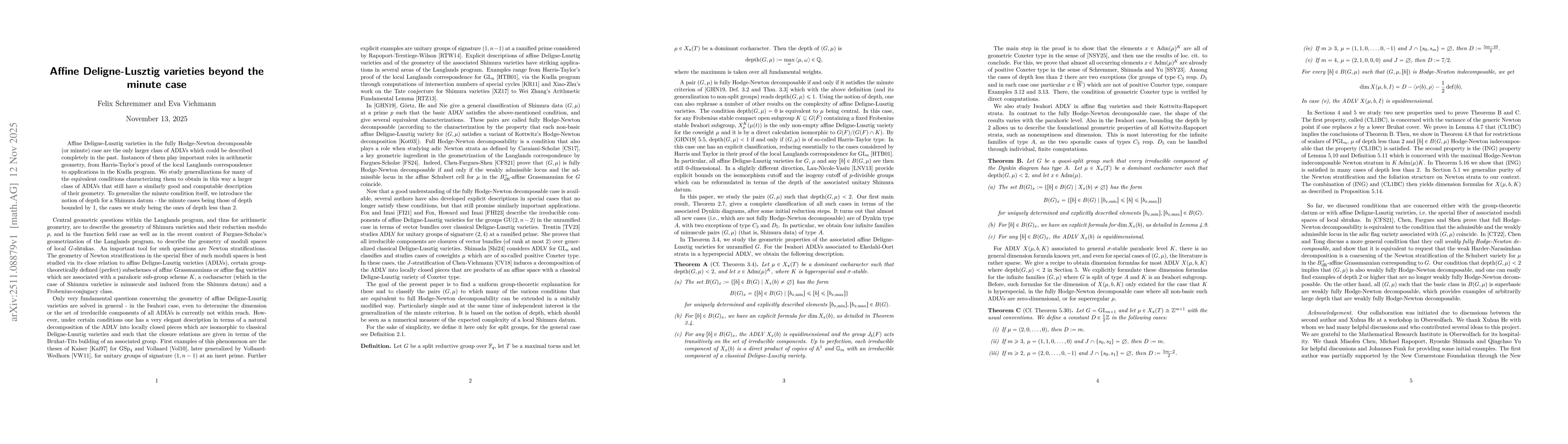 Thumbnail for Affine Deligne-Lusztig varieties beyond the minute case
