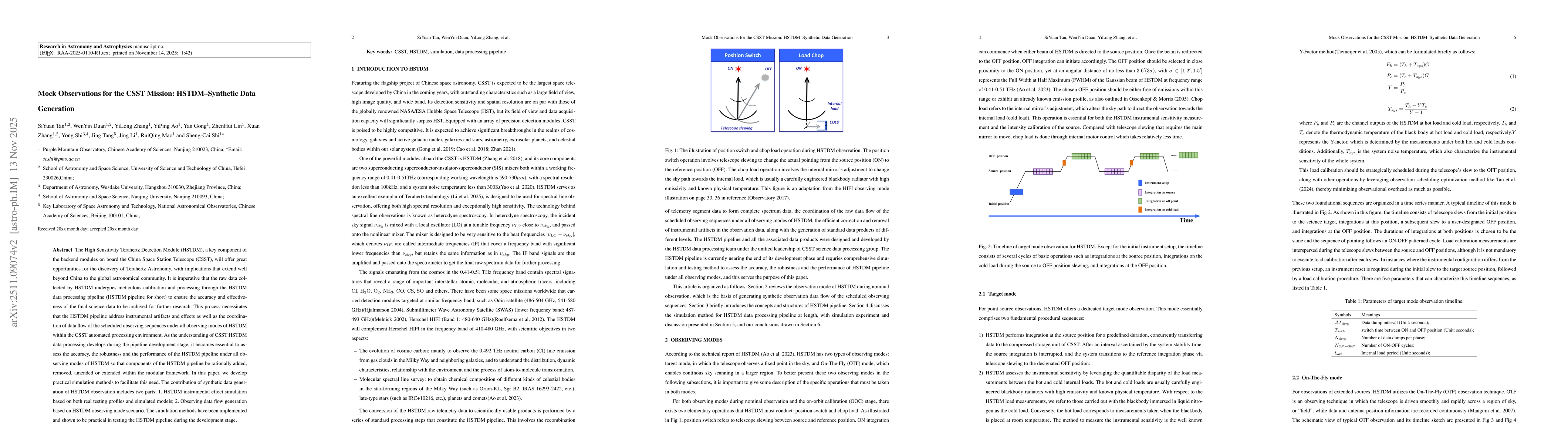 Thumbnail for Mock Observations for the CSST Mission: HSTDM--Synthetic Data Generation