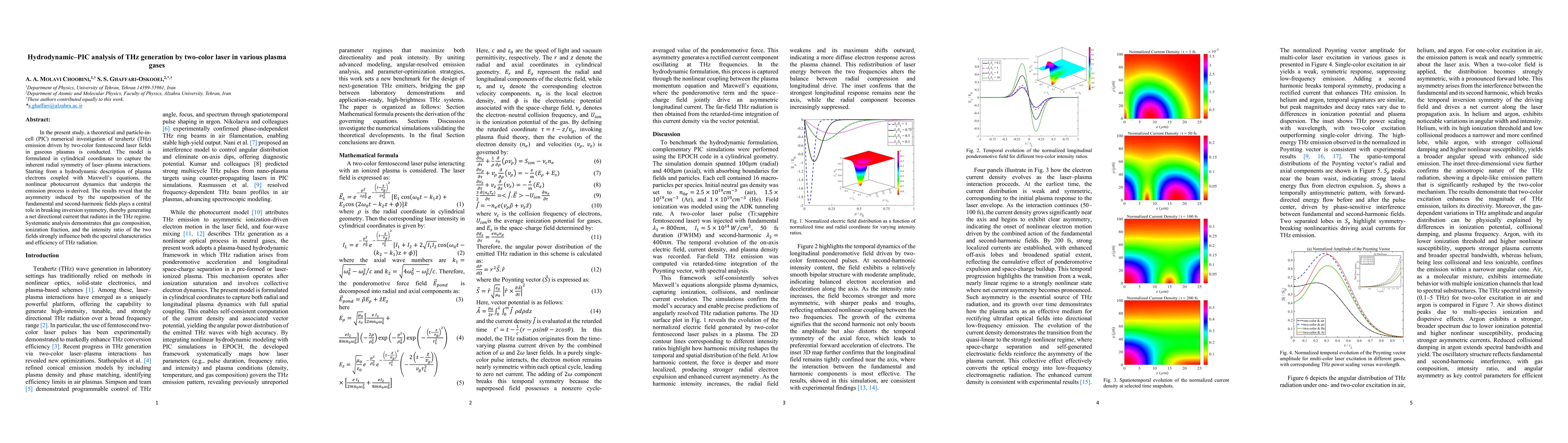 Thumbnail for Hydrodynamic PIC analysis of THz generation by two color laser in various plasma gases