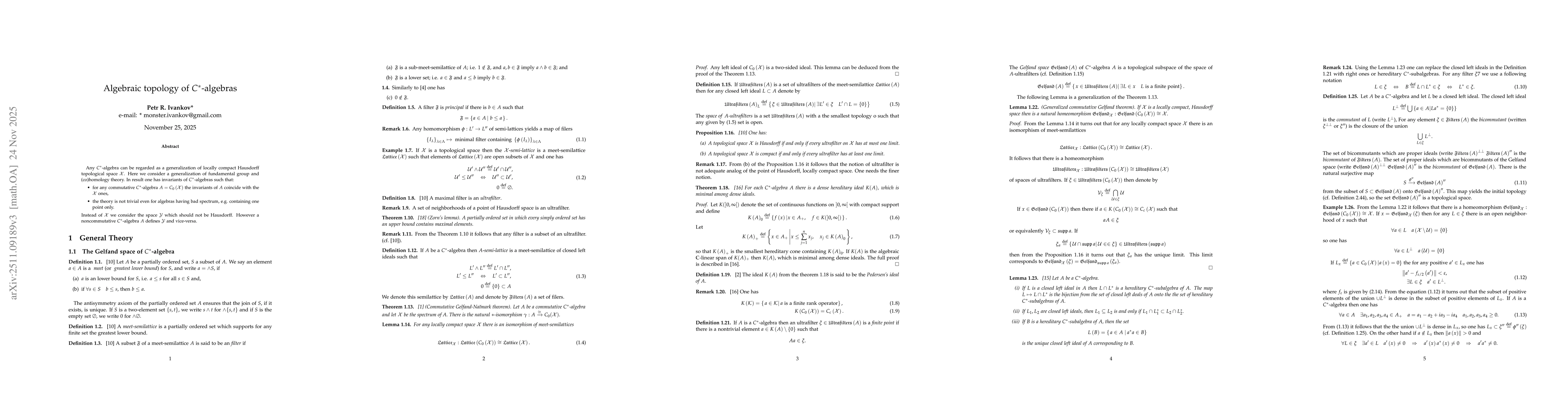 Thumbnail for Algebraic topology of $C^*$-algebras