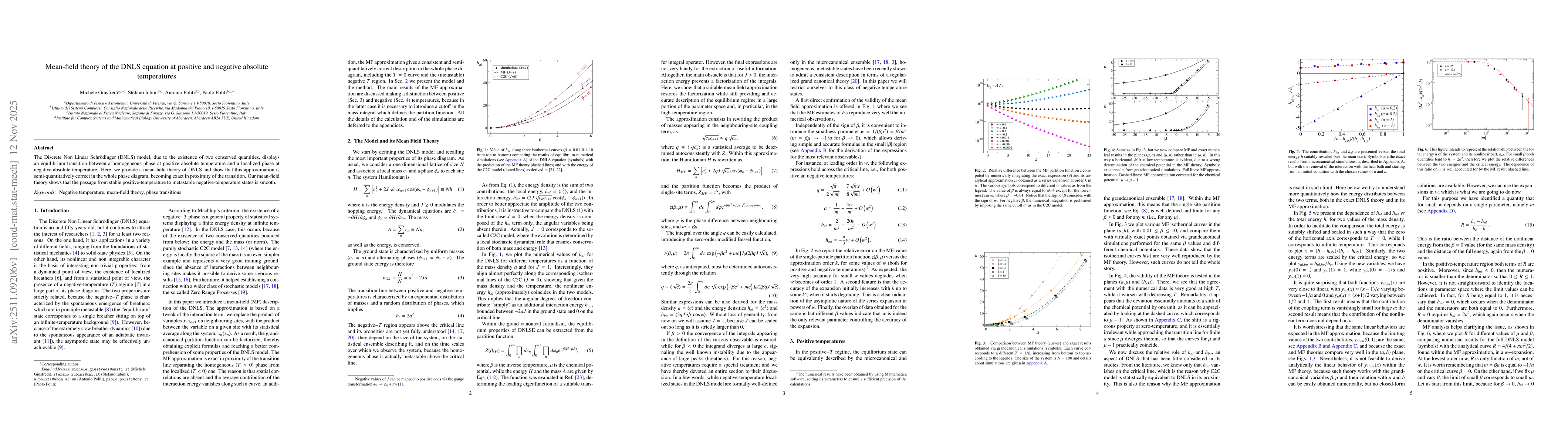 Thumbnail for Mean-field theory of the DNLS equation at positive and negative absolute temperatures