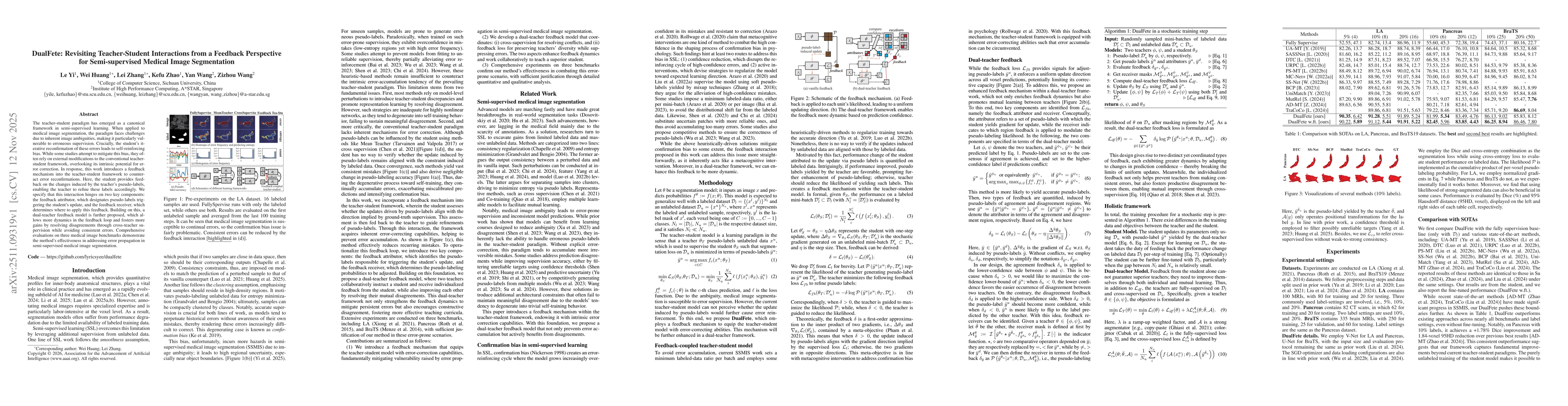 Thumbnail for DualFete: Revisiting Teacher-Student Interactions from a Feedback Perspective for Semi-supervised Medical Image Segmentation