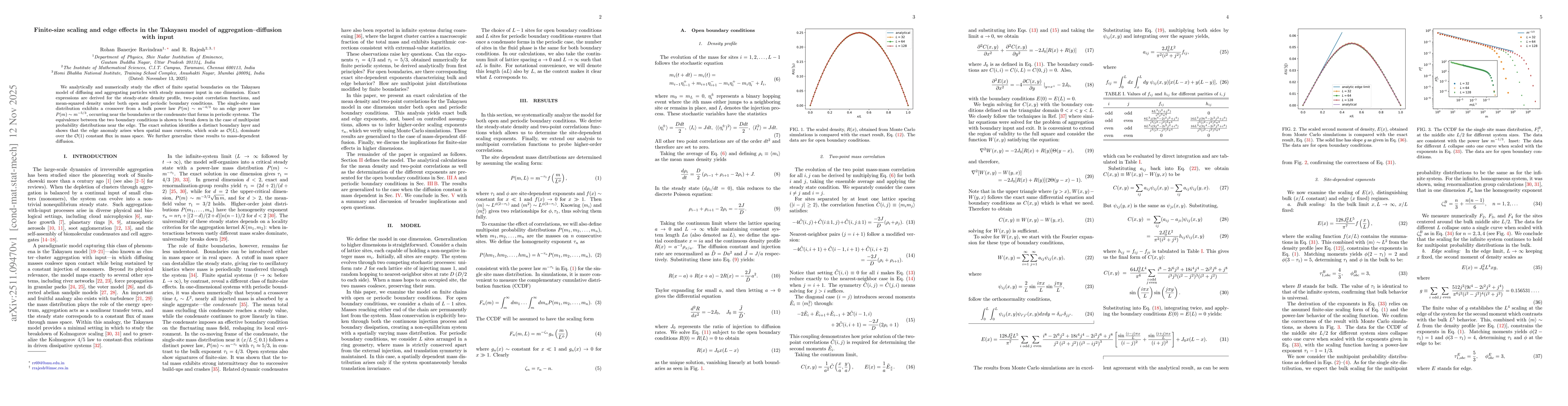 Thumbnail for Finite size scaling and edge effects in the Takayasu model of aggregation diffusion with input