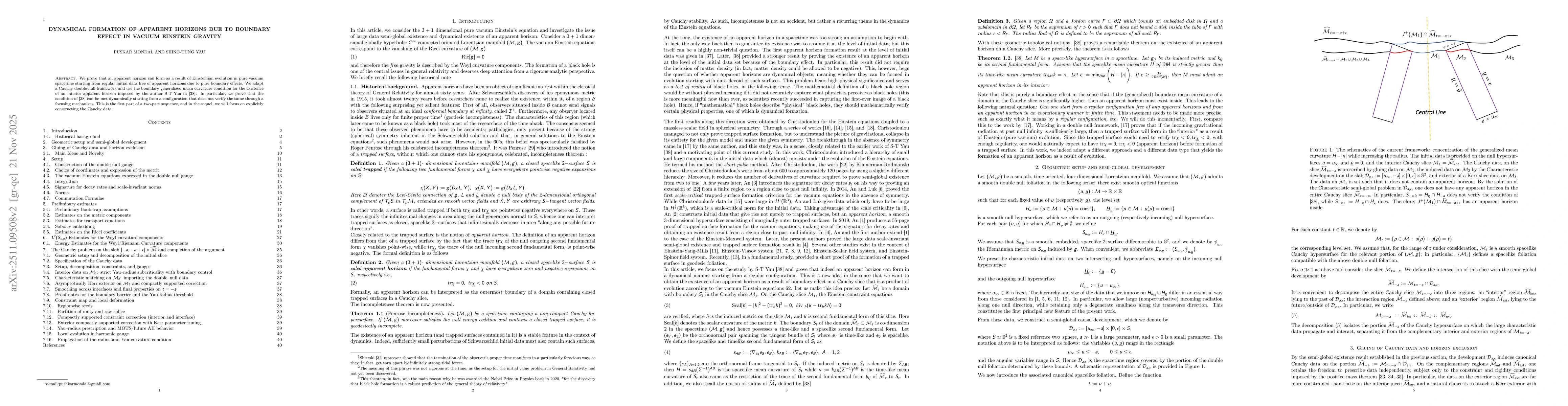 Thumbnail for Dynamical Formation of Apparent Horizons due to Boundary Effect in Vacuum Einstein Gravity