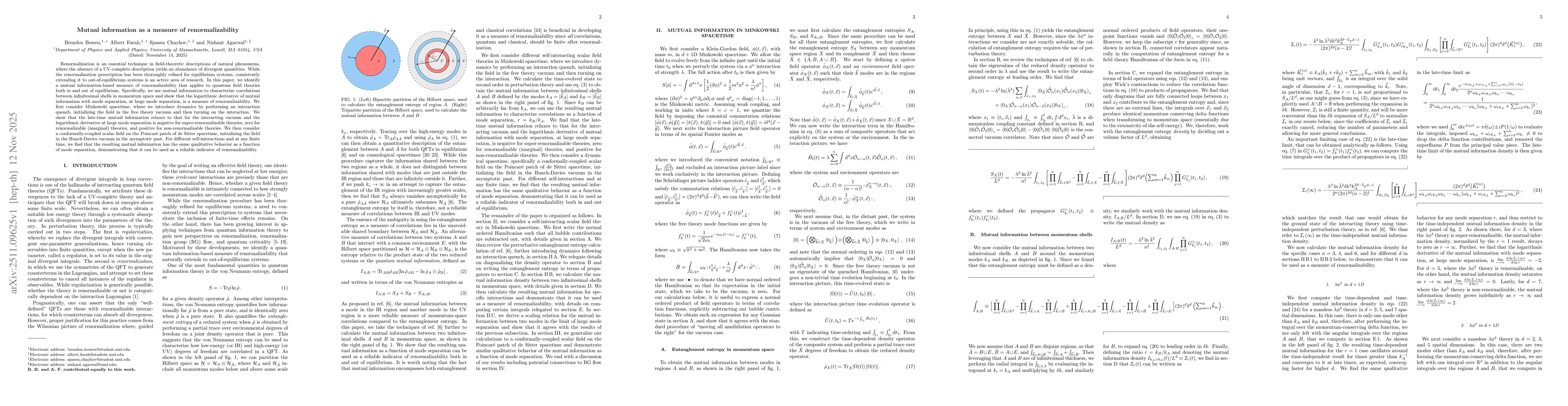 Thumbnail for Mutual information as a measure of renormalizability