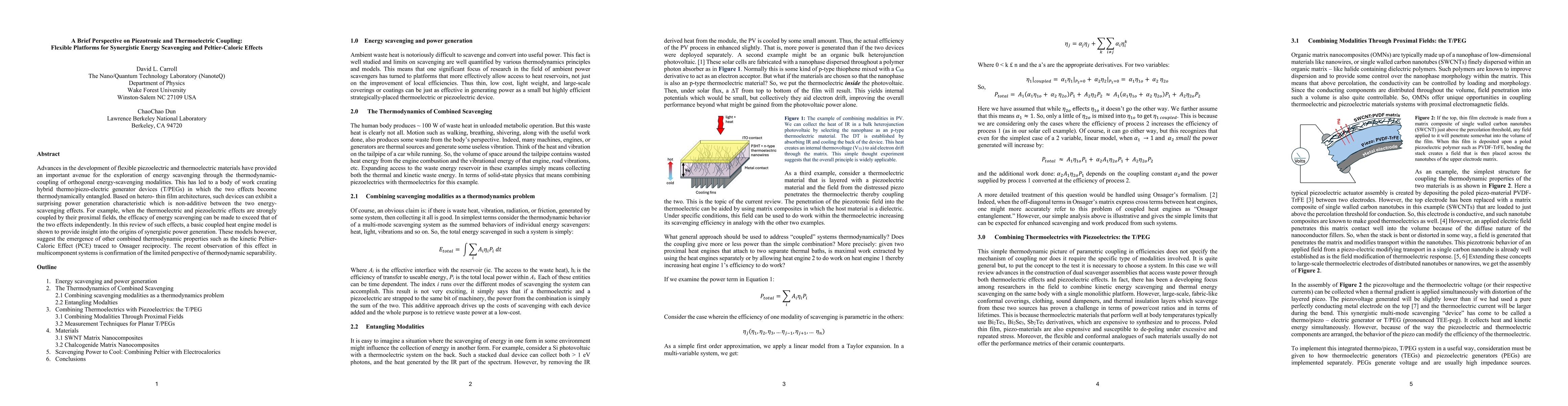 Thumbnail for A Brief Perspective on Piezotronic and Thermoelectric Coupling: Flexible Platforms for Synergistic Energy Scavenging and Peltier-Caloric Effects