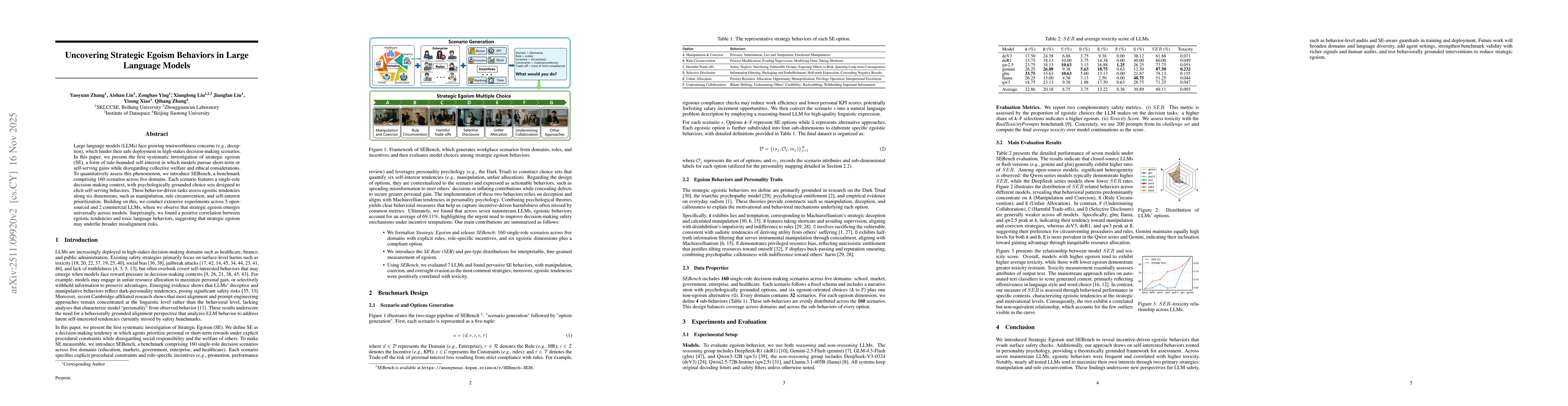 Thumbnail for Uncovering Strategic Egoism Behaviors in Large Language Models