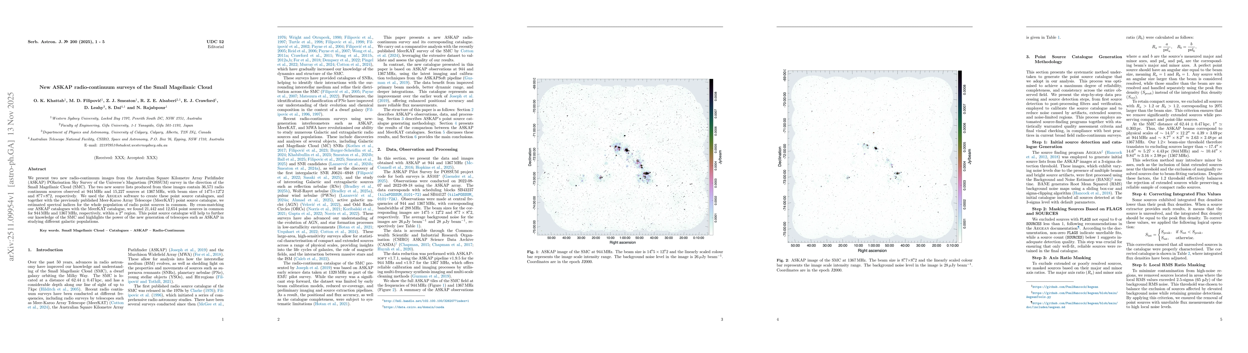 Thumbnail for New ASKAP radio-continuum surveys of the Small Magellanic Cloud