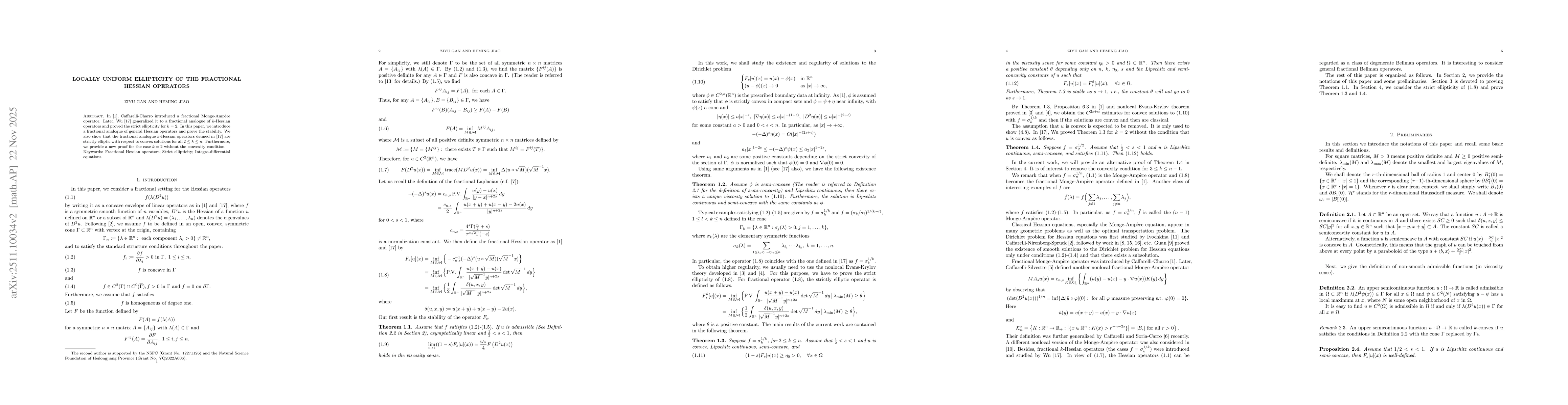 Thumbnail for Locally uniform ellipticity of the fractional Hessian operators