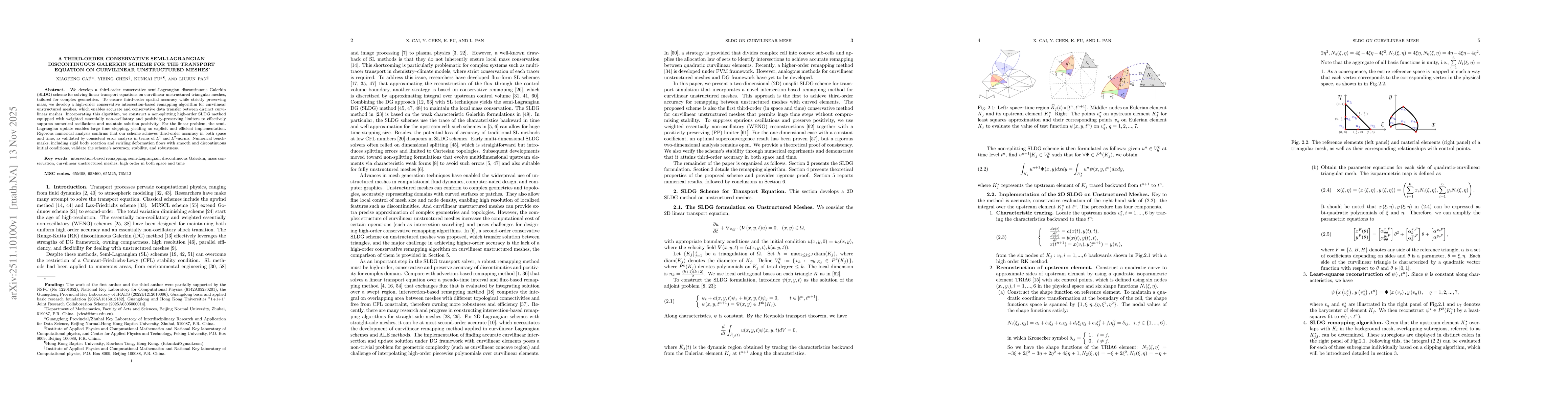 Thumbnail for A Third-order Conservative Semi-Lagrangian Discontinuous Galerkin Scheme For the Transport Equation on Curvilinear Unstructured Meshes