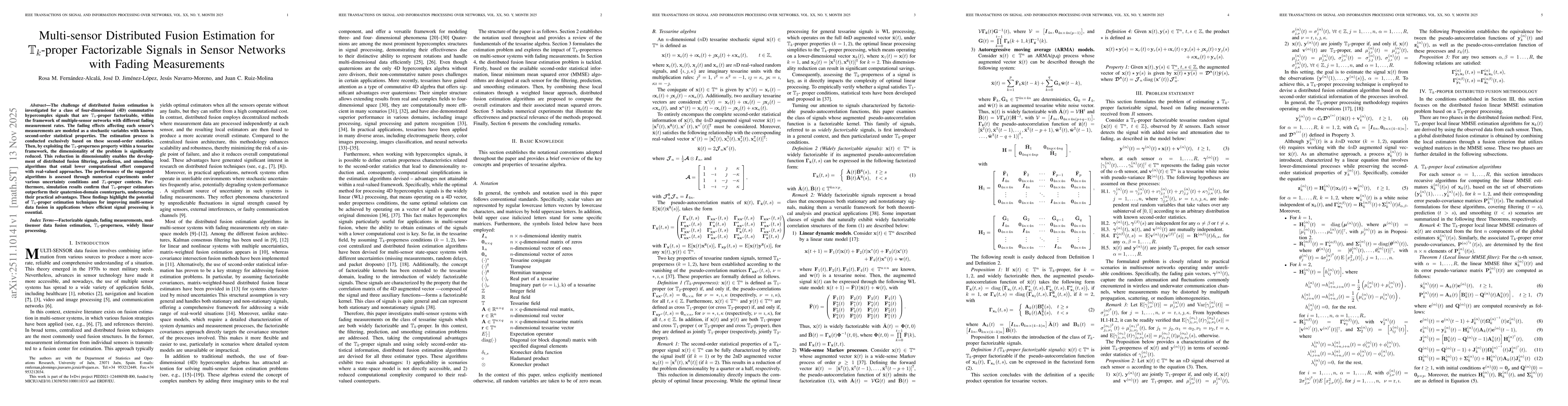 Thumbnail for Multi-sensor Distributed Fusion Estimation for $\mathbb{T}_k$-proper Factorizable Signals in Sensor Networks with Fading Measurements