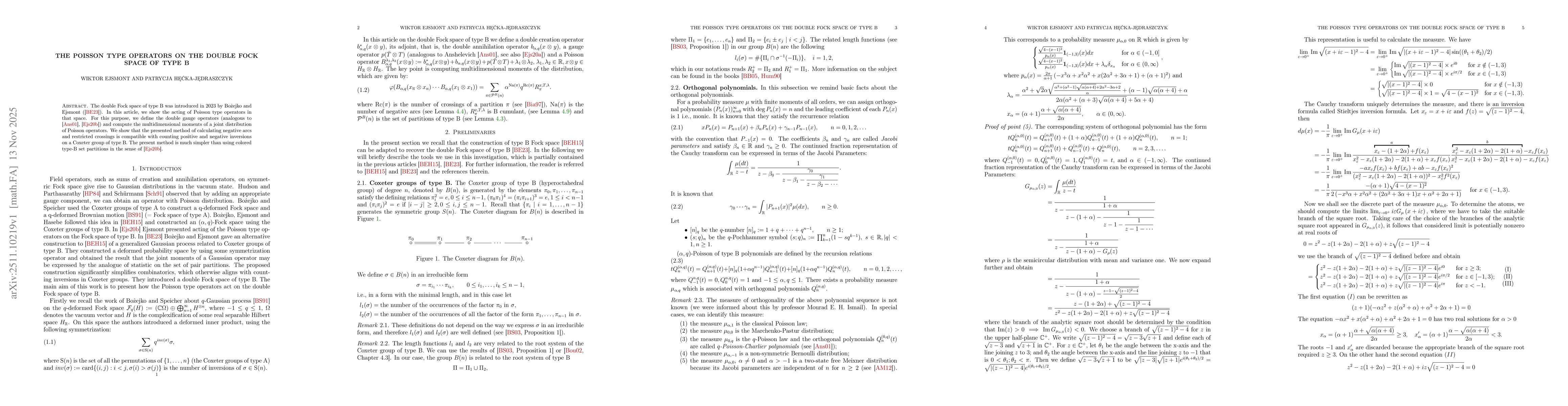 Thumbnail for The Poisson Type Operators on the Double Fock Space of Type B