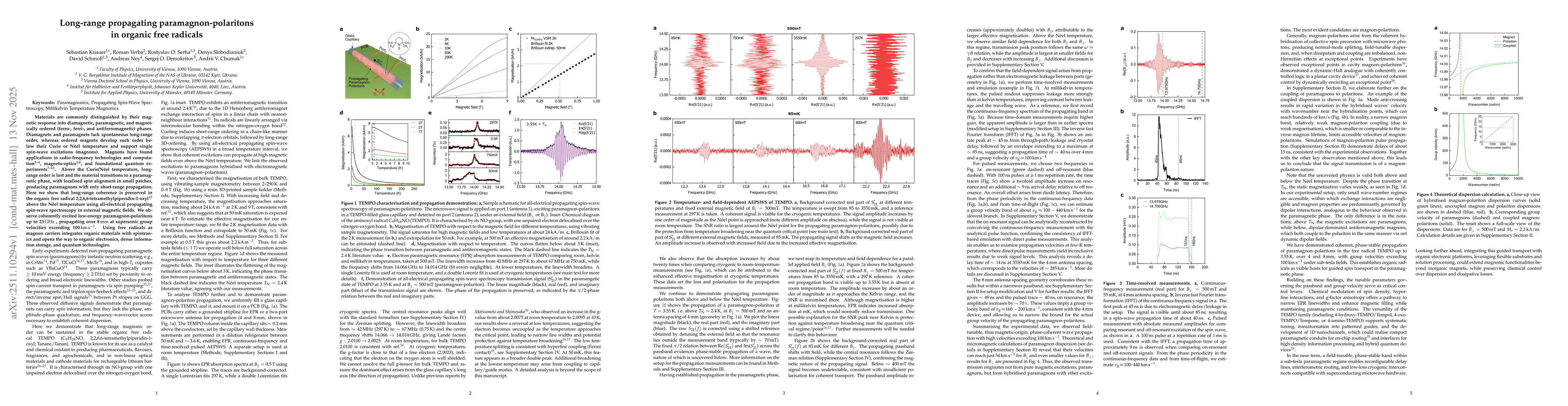 Thumbnail for Long-range propagating paramagnon-polaritons in organic free radicals
