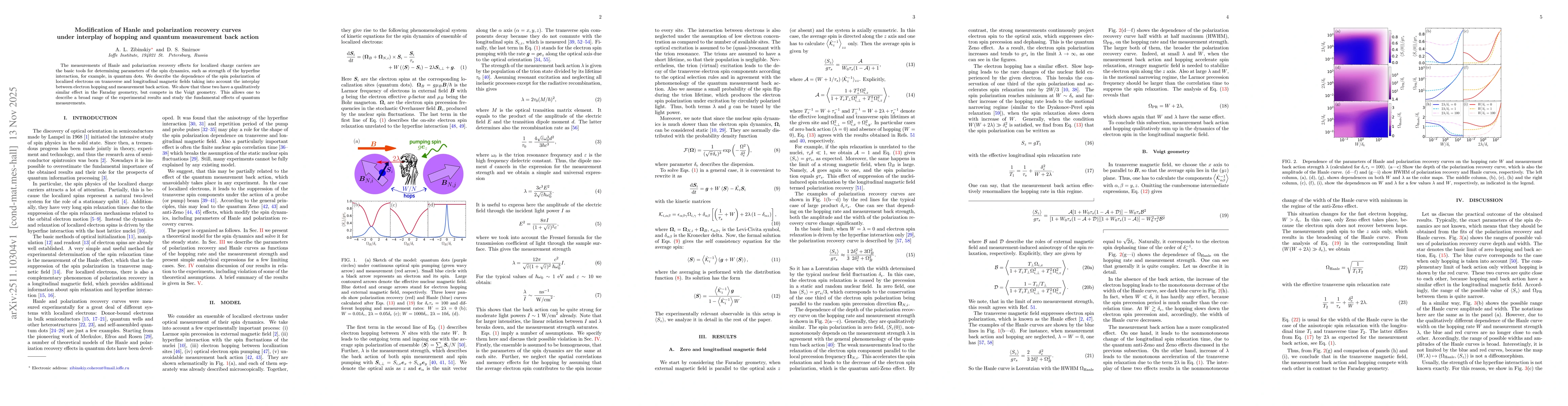 Thumbnail for Modification of Hanle and polarization recovery curves under interplay of hopping and quantum measurement back action