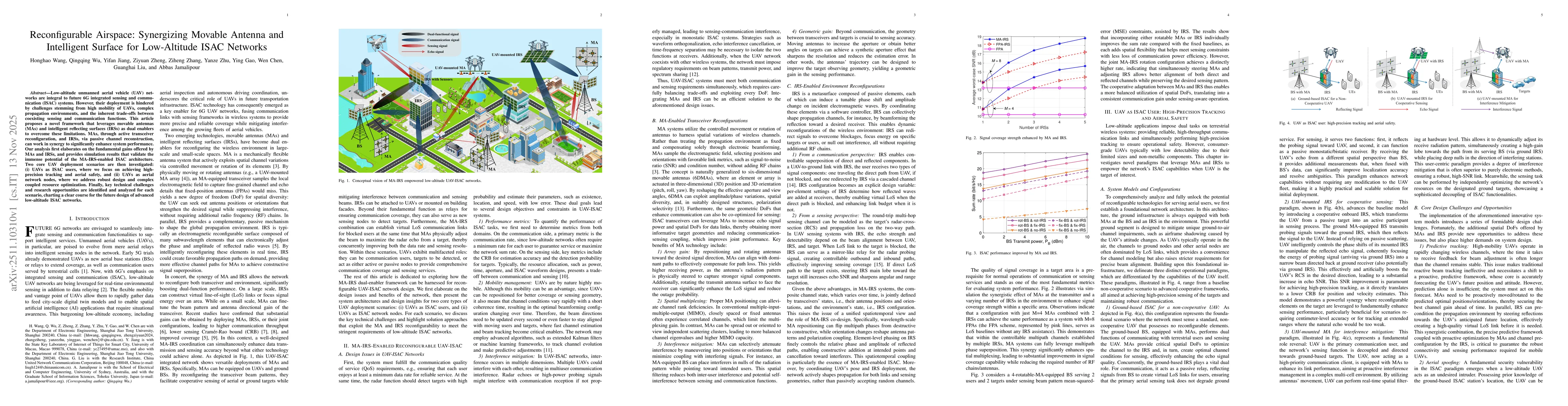 Thumbnail for Reconfigurable Airspace: Synergizing Movable Antenna and Intelligent Surface for Low-Altitude ISAC Networks