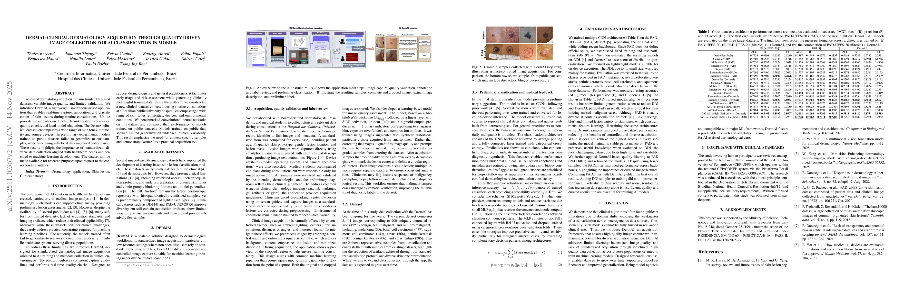 Thumbnail for DermAI: Clinical dermatology acquisition through quality-driven image collection for AI classification in mobile