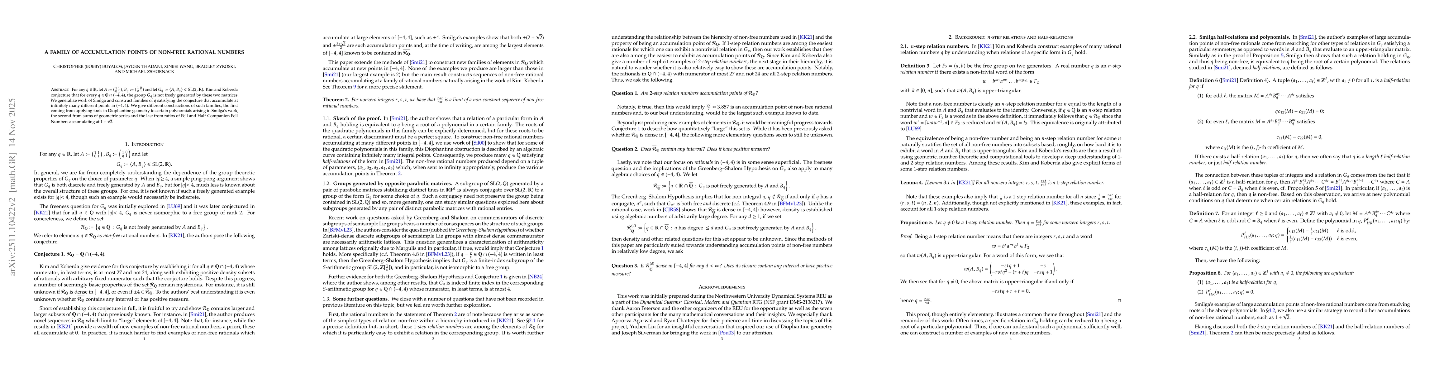 Thumbnail for A family of accumulation points of non-free rational numbers
