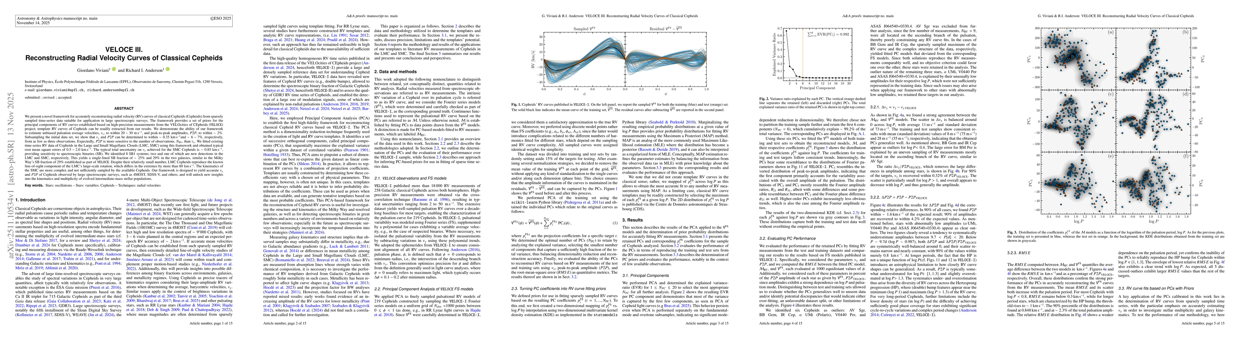 Thumbnail for VELOCE III. Reconstructing Radial Velocity Curves of Classical Cepheids