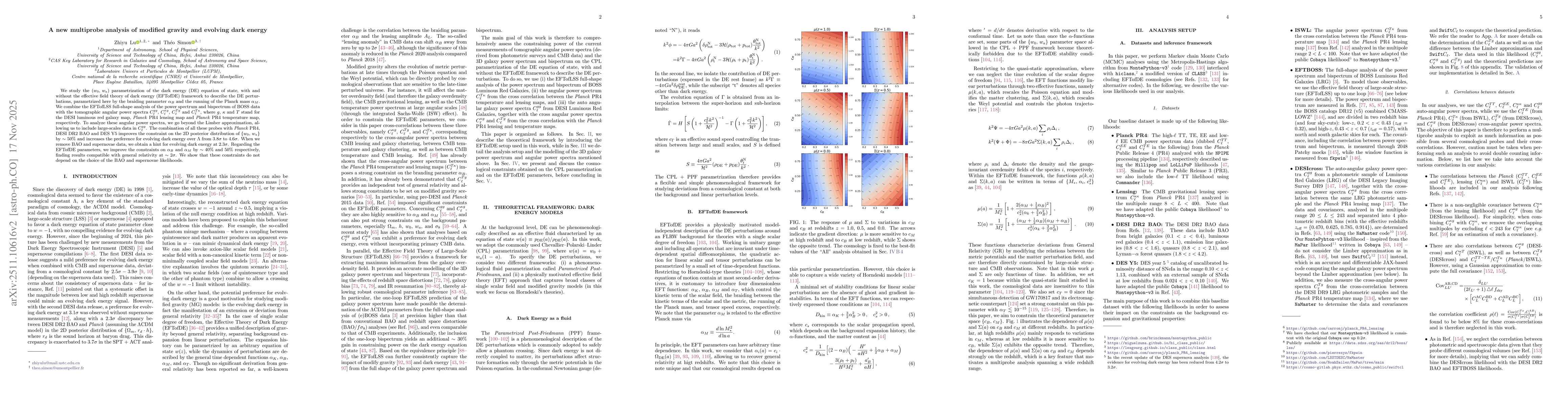 Thumbnail for A new multiprobe analysis of modified gravity and evolving dark energy