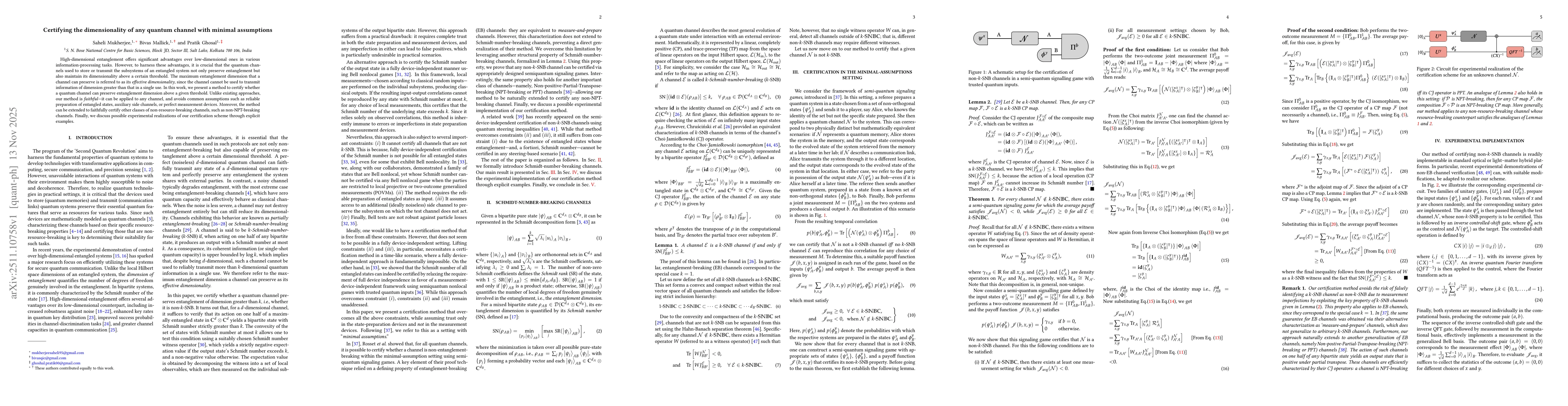 Thumbnail for Certifying the dimensionality of any quantum channel with minimal assumptions