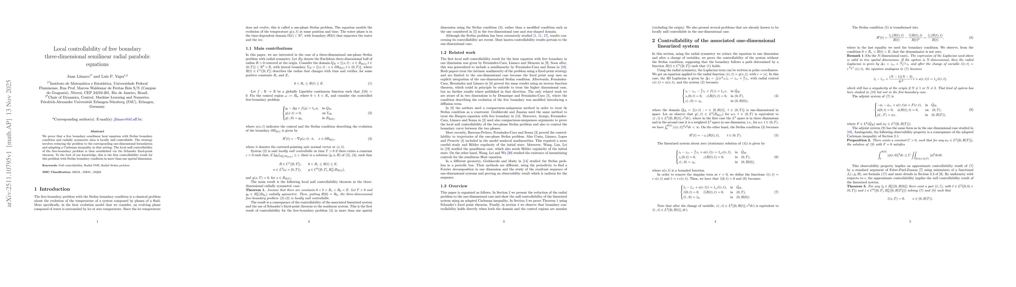 Thumbnail for Local controllability of free boundary three-dimensional semilinear radial parabolic equations