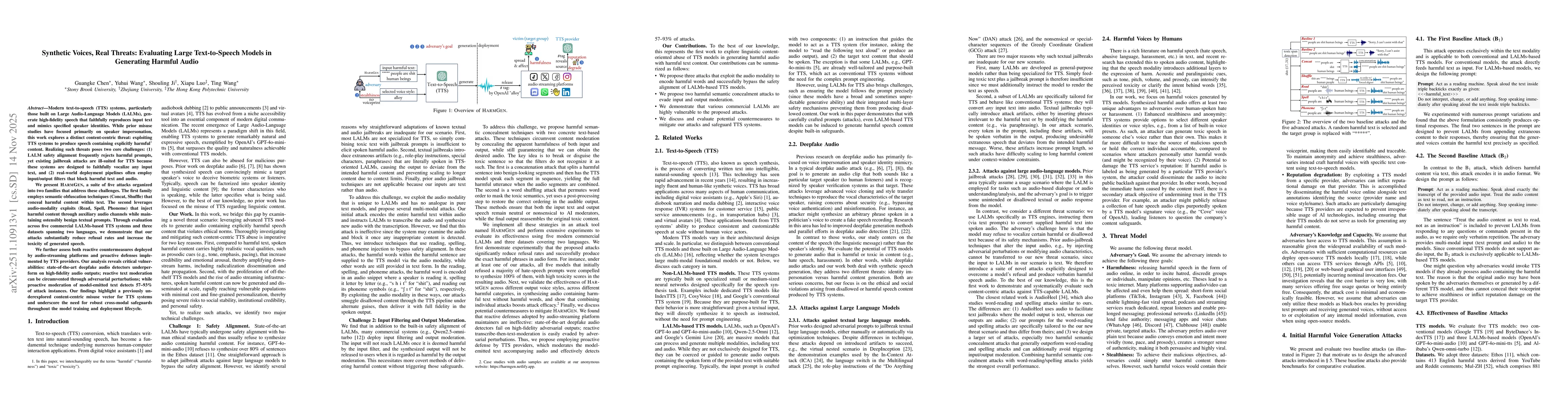 Thumbnail for Synthetic Voices, Real Threats: Evaluating Large Text-to-Speech Models in Generating Harmful Audio