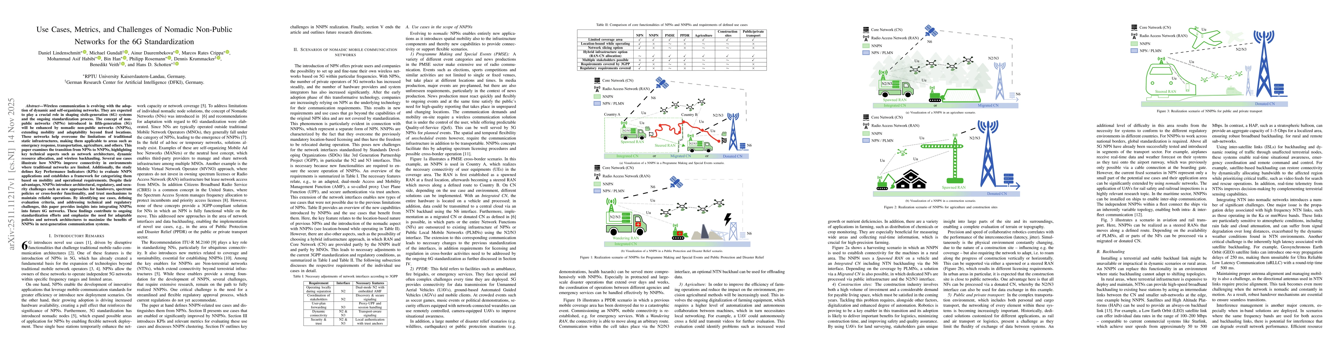 Thumbnail for Use Cases, Metrics, and Challenges of Nomadic Non-Public Networks for the 6G Standardization