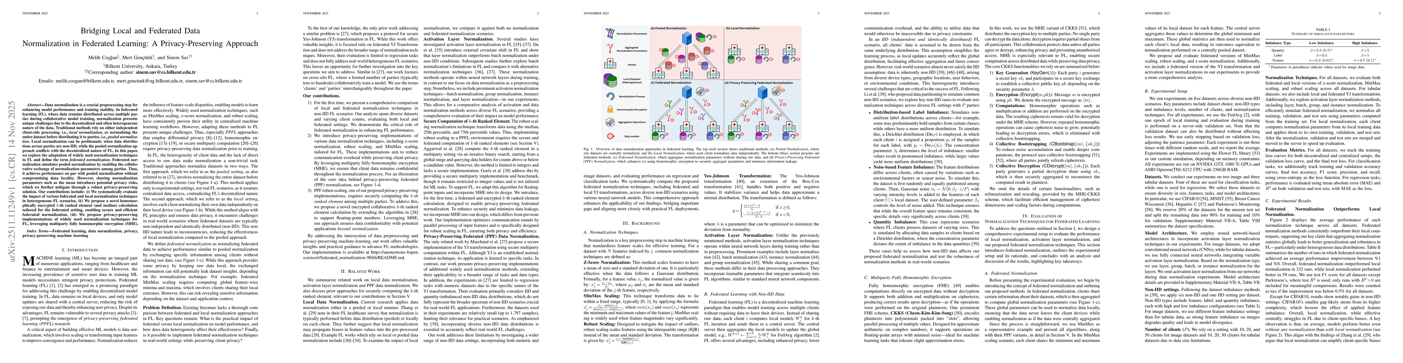 Thumbnail for Bridging Local and Federated Data Normalization in Federated Learning: A Privacy-Preserving Approach