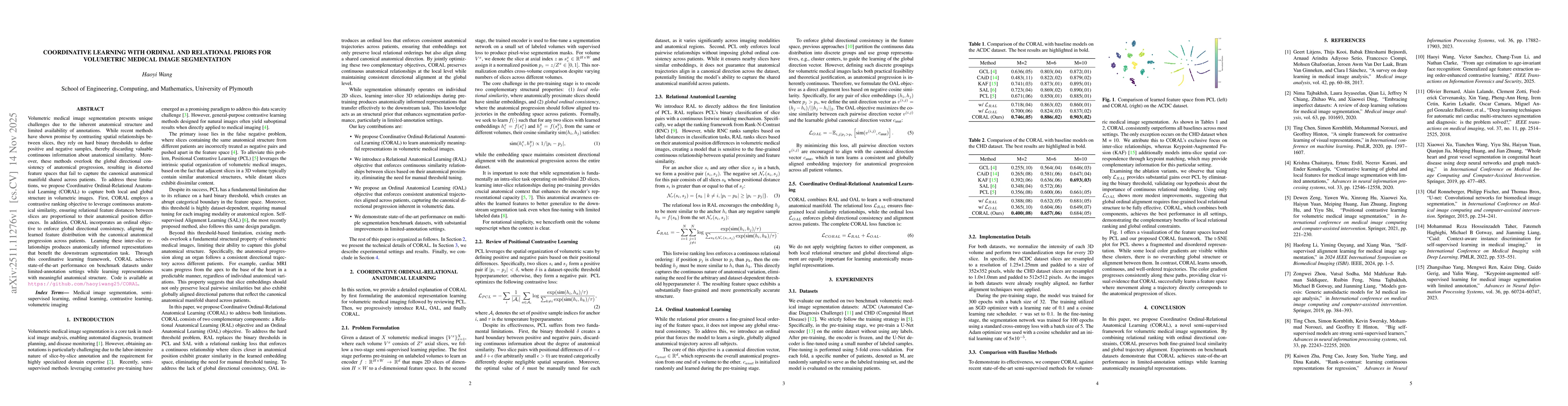 Thumbnail for Coordinative Learning with Ordinal and Relational Priors for Volumetric Medical Image Segmentation