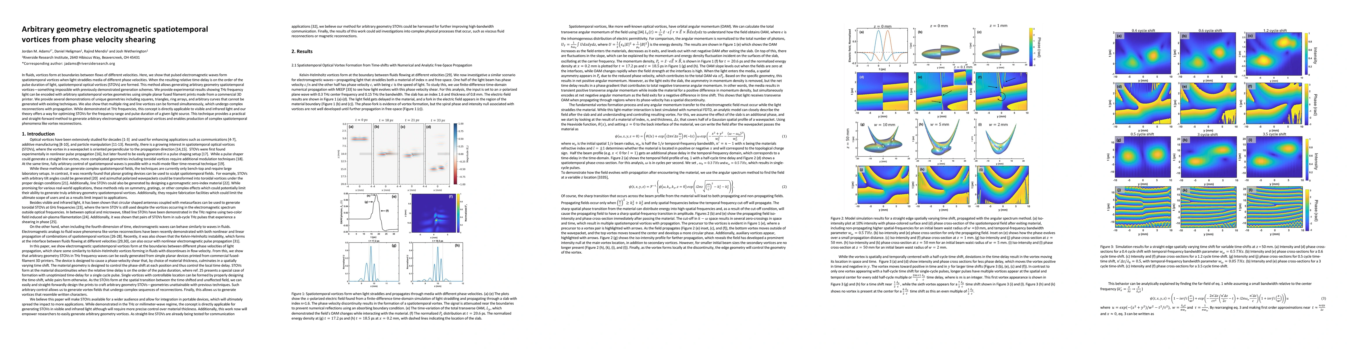 Thumbnail for Arbitrary geometry electromagnetic spatiotemporal vortices from phase velocity shearing