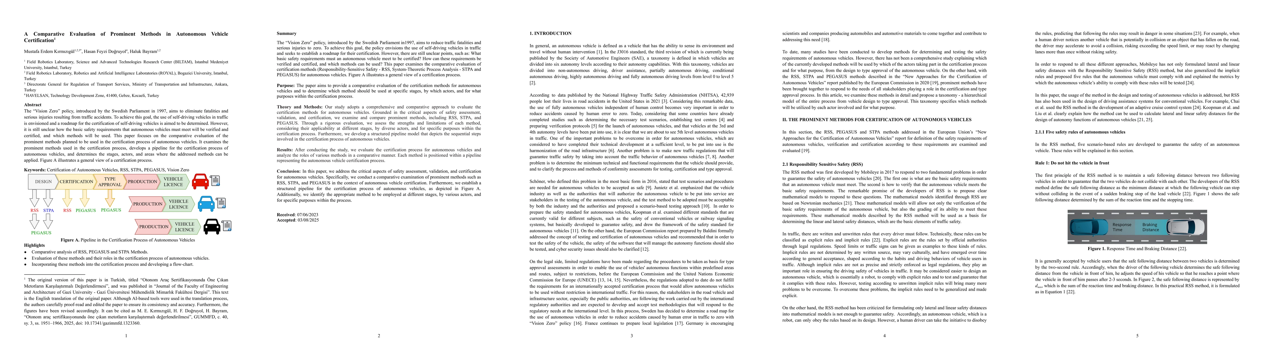 Thumbnail for A Comparative Evaluation of Prominent Methods in Autonomous Vehicle Certification