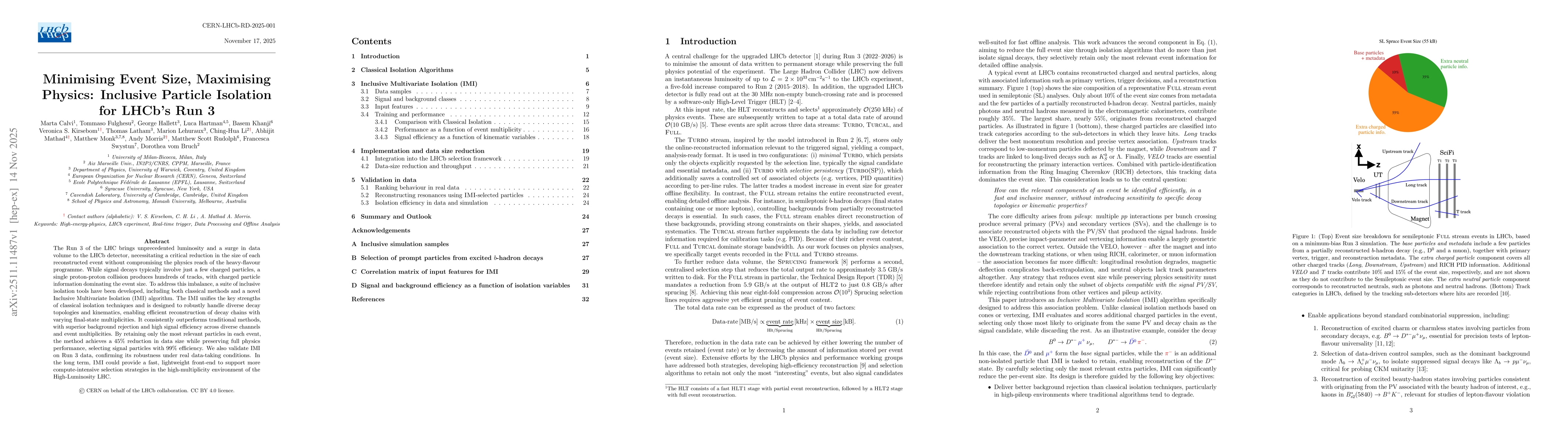 Thumbnail for Minimising Event Size, Maximising Physics: Inclusive Particle Isolation for LHCb's Run 3