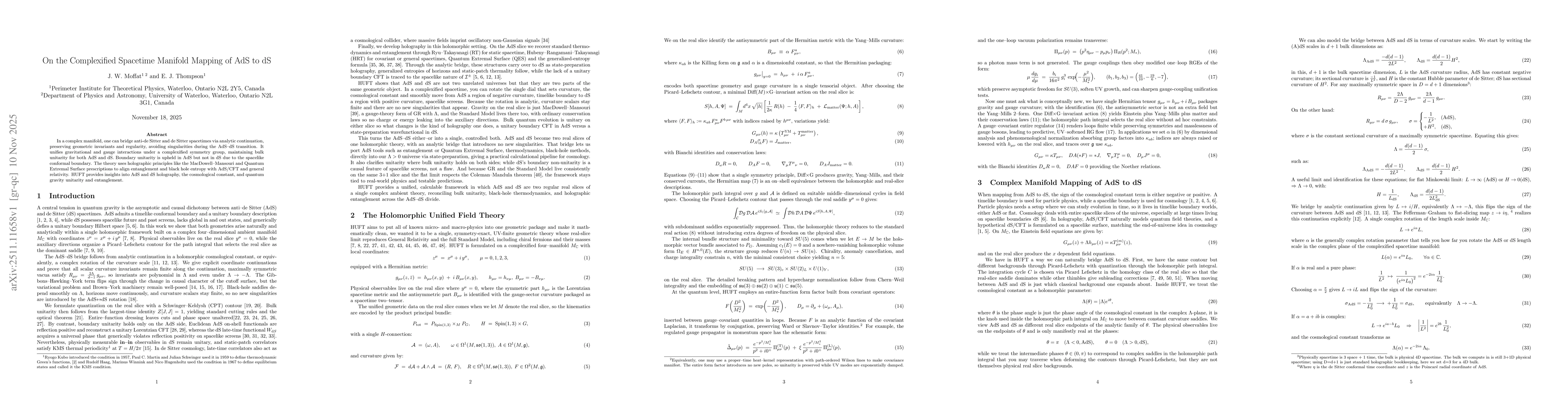 Thumbnail for On the Complexified Spacetime Manifold Mapping of AdS to dS
