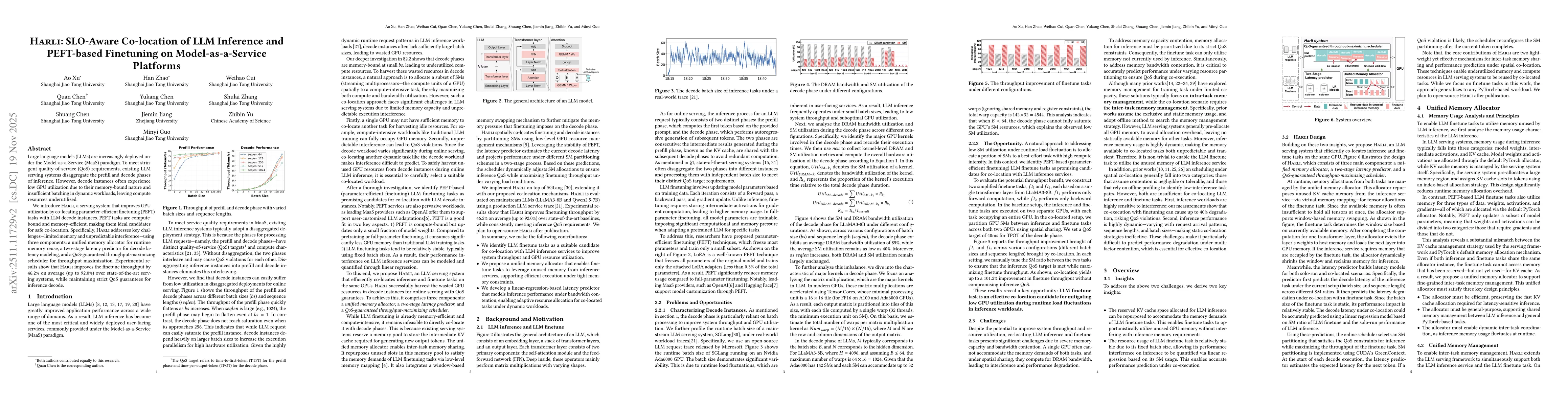 Thumbnail for Harli: SLO-Aware Co-location of LLM Inference and PEFT-based Finetuning on Model-as-a-Service Platforms
