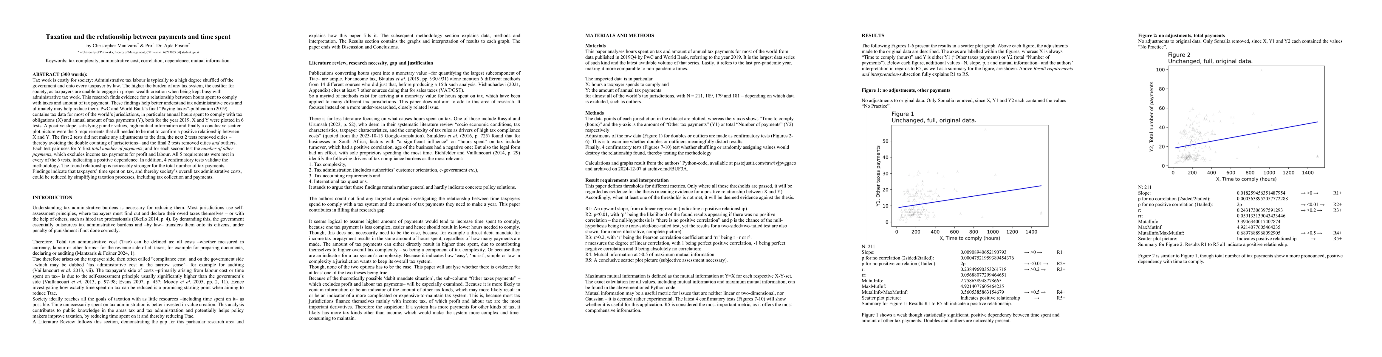 Thumbnail for Taxation and the relationship between payments and time spent