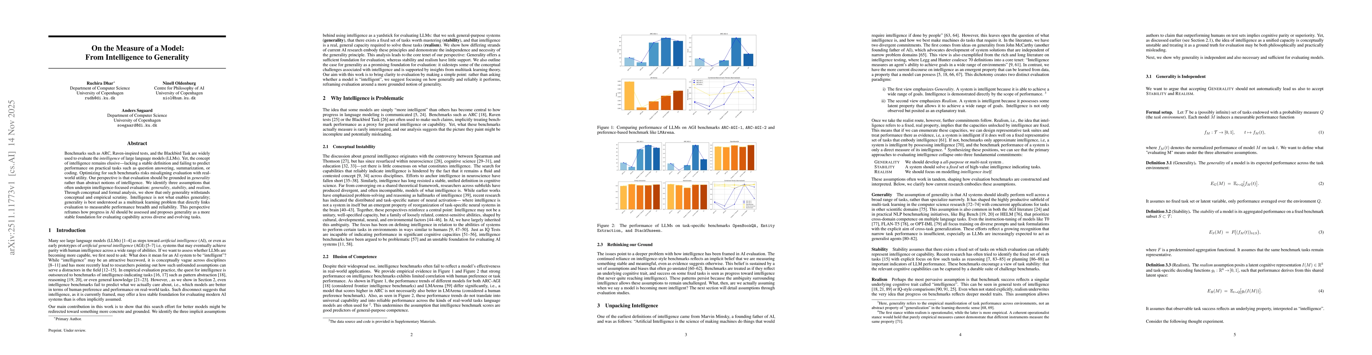 Thumbnail for On the Measure of a Model: From Intelligence to Generality